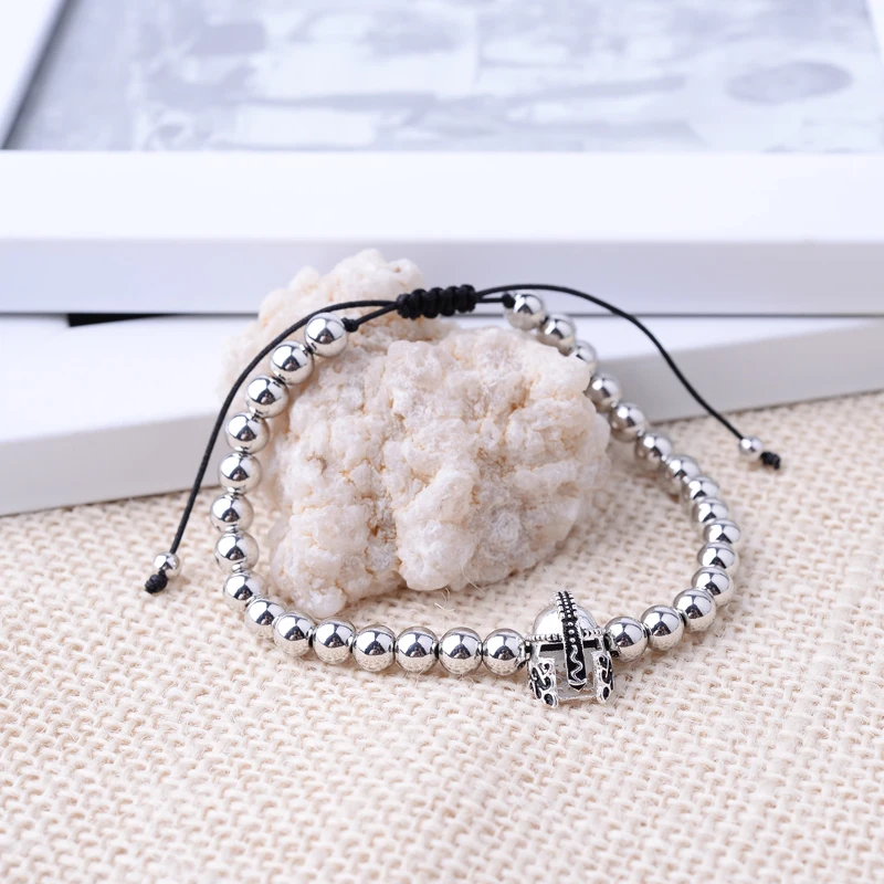 Мужской регулируемый браслет BOJIU золотистый серебристый розовый черный из