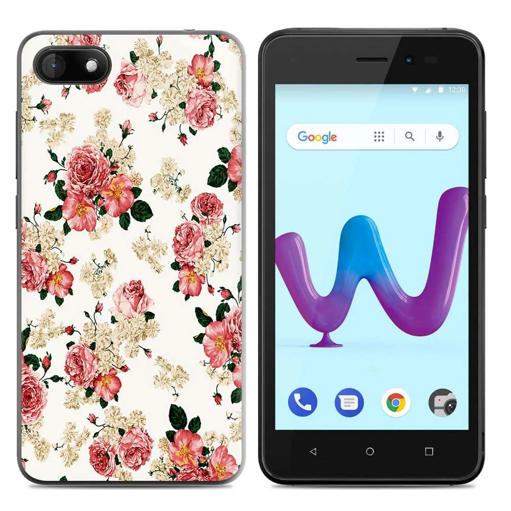 White Back Flower Принципиально Wiko Harry 2 чехол силиконовый чехол на заднюю панель телефона Wiko Sunny 3 чехол мягкий, симпатичный, из ТПУ Живопись чехол housse pour Wiko sunny 3 крышка - Цвет: White Back Flower