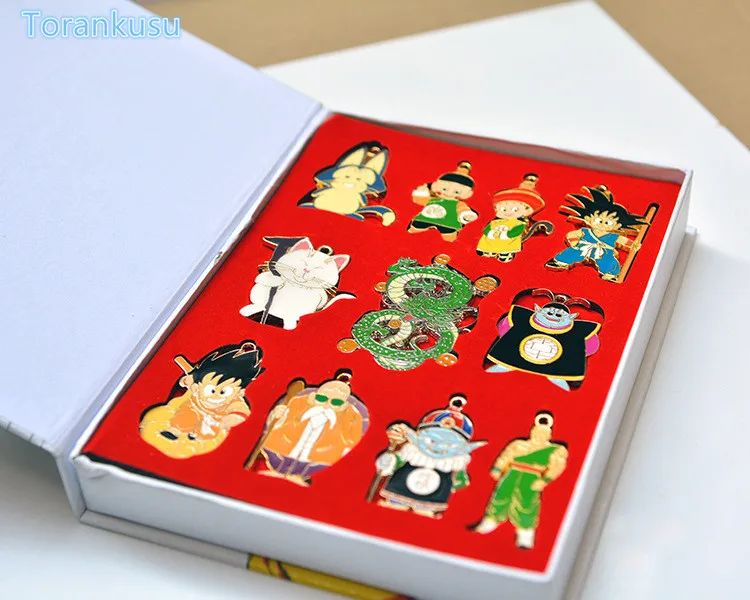 Dragon Ball Z фигурки Shenron Goku Pendan цинковые сплавы набор брелоков для ключей игрушки