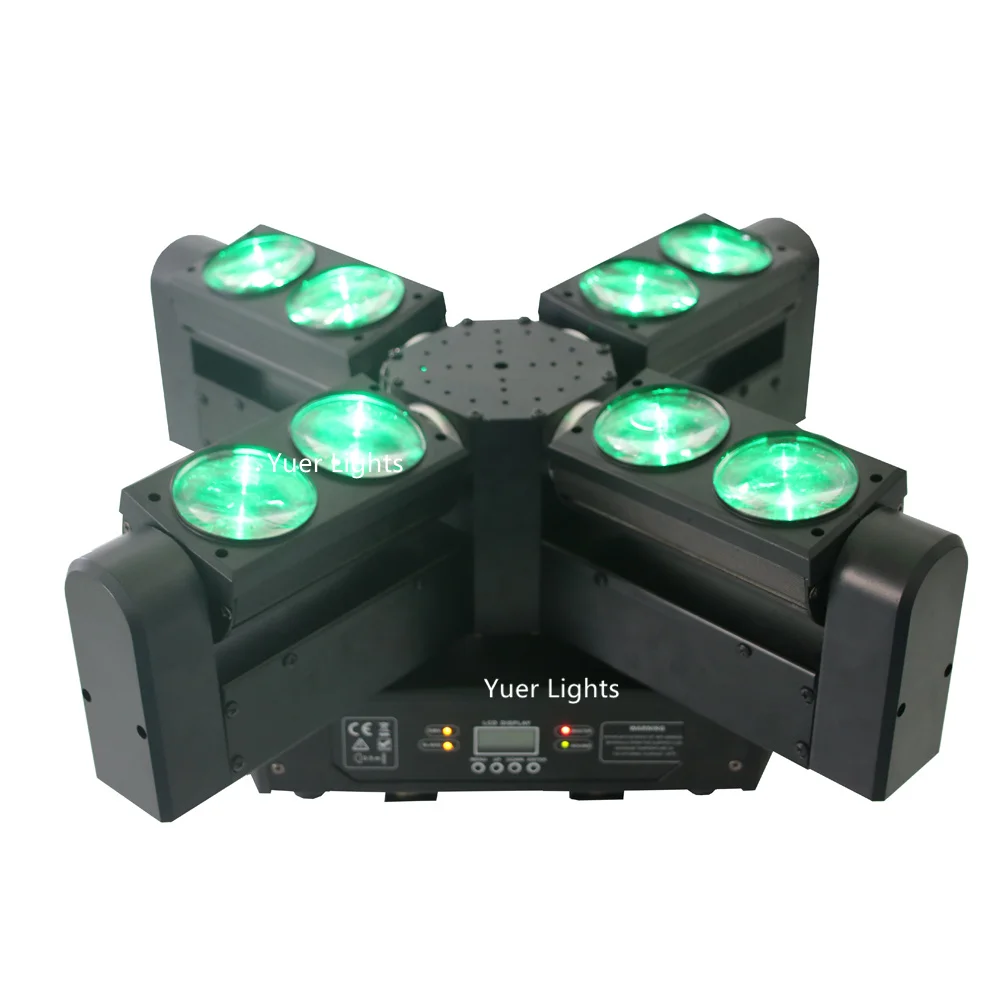 1 шт./лот бесплатная доставка 4 головки 8 лучей CREE светодиоды 8X12W RGBW Четырехцветные