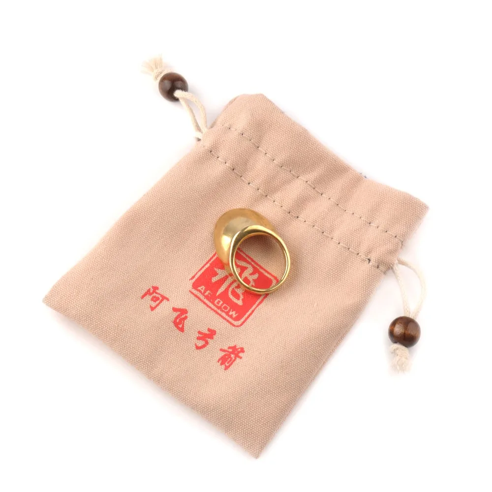 Защитное кольцо для большого пальца из чистой меди стрельбы лука | Спорт и