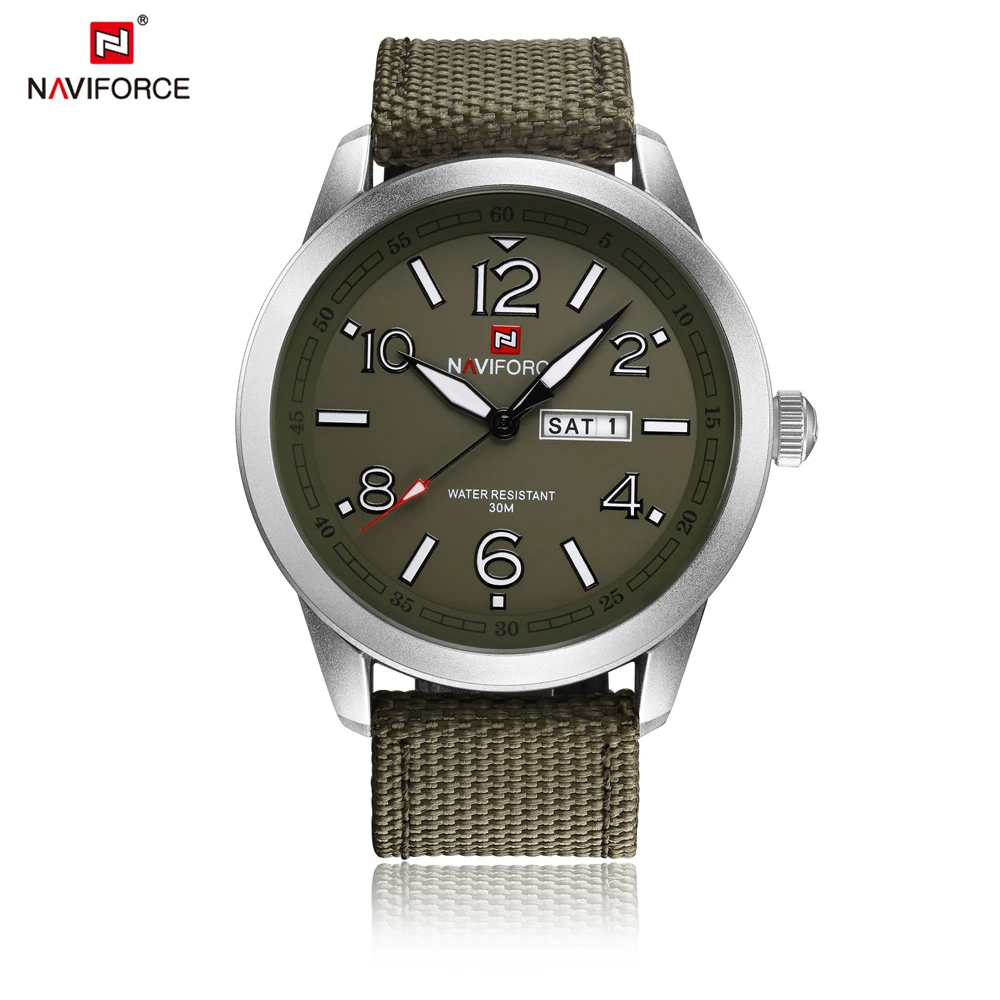 NAVIFORCE спортивные мужские часы армейские военные кварцевые наручные модные