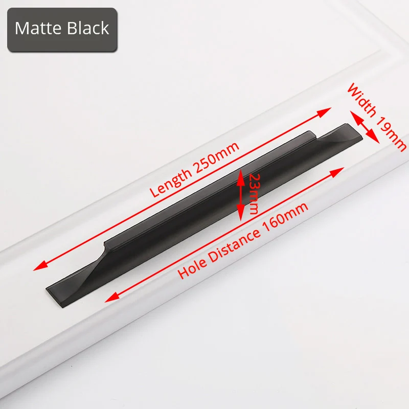 Black 160mm KAK, американский стиль, черные ручки для шкафа, золото, твердый алюминиевый сплав, кухонный шкаф, ручки для выдвижных ящиков оборудование для обработки мебели - Цвет: Black 160mm