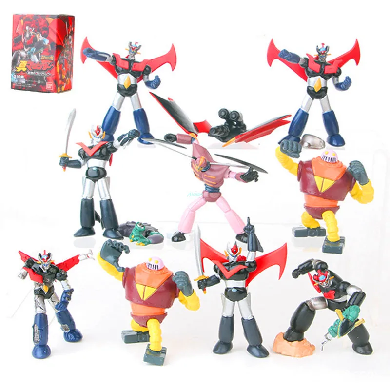 10 шт./компл. Mazinger Trypticon Универсальный человек большой Mazinger ПВХ фигурку Коллекционная модель игрушки L173 8 см - Цвет: Многоцветный