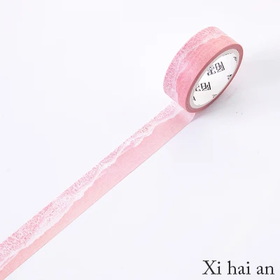 xi hai an 15 мм* 5 м природа васи лента креативный Небесный ветер прозрачная Маскировочная Лента Скрапбукинг Декор Наклейка для дневника школы пуля журнал - Цвет: xi hai an