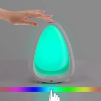 

Cute Smart LED Night Light Color Changing Table Lamp Bedside Lamp Nightlight Toy DC5V Touch 120lm Water Drop White 3W Manual