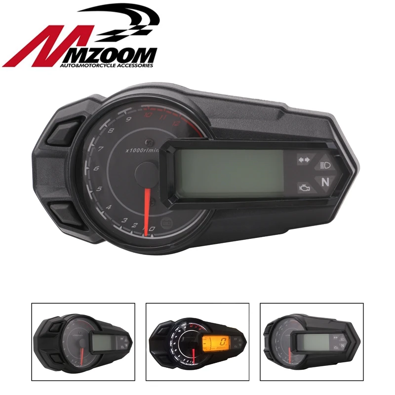 2018 new LED Backlight motorcycle speedometer odometer tachometer Kmh MUniversal Sensor 12000RPH | Автомобили и мотоциклы