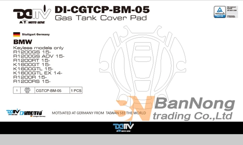 Новая крышка для масляного топлива и Газа наклейка протектор BMW R1200GS ADV R1200RT R1600GT GTL