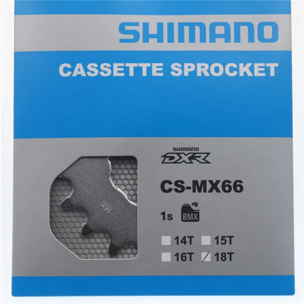 18T Shimano DXR CS-MX66 односкоростная Звездочка BMX 14T 15T 16T 18T Кассетная звездочка - Цвет: 18T