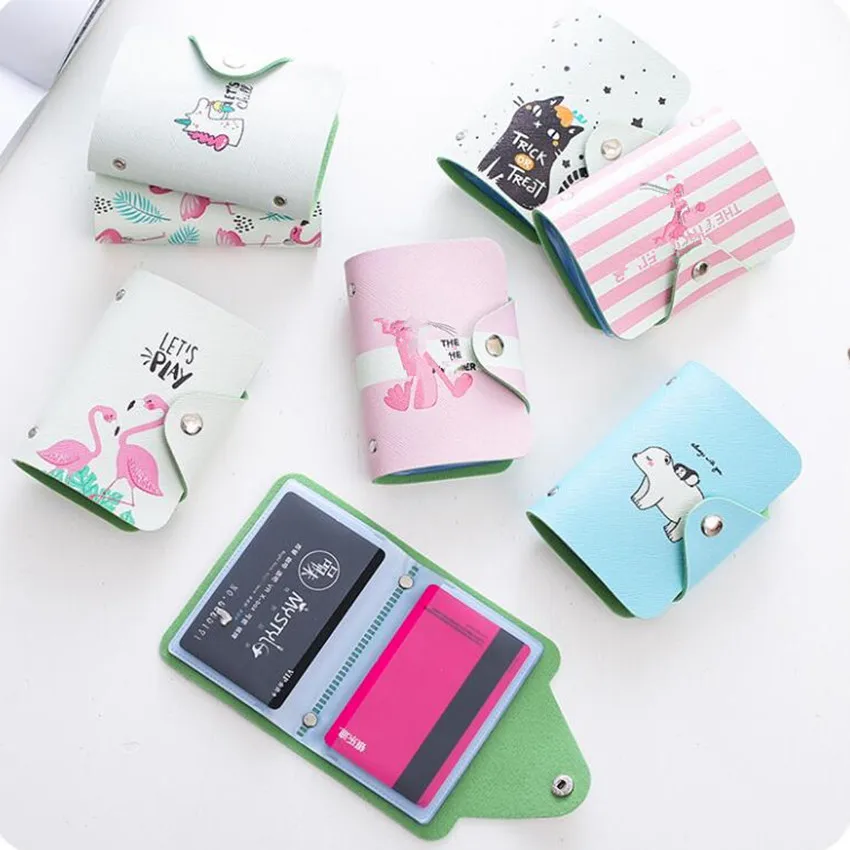 M003 милые держатели для паспорта в виде единорога 20 держателей карт искусственная