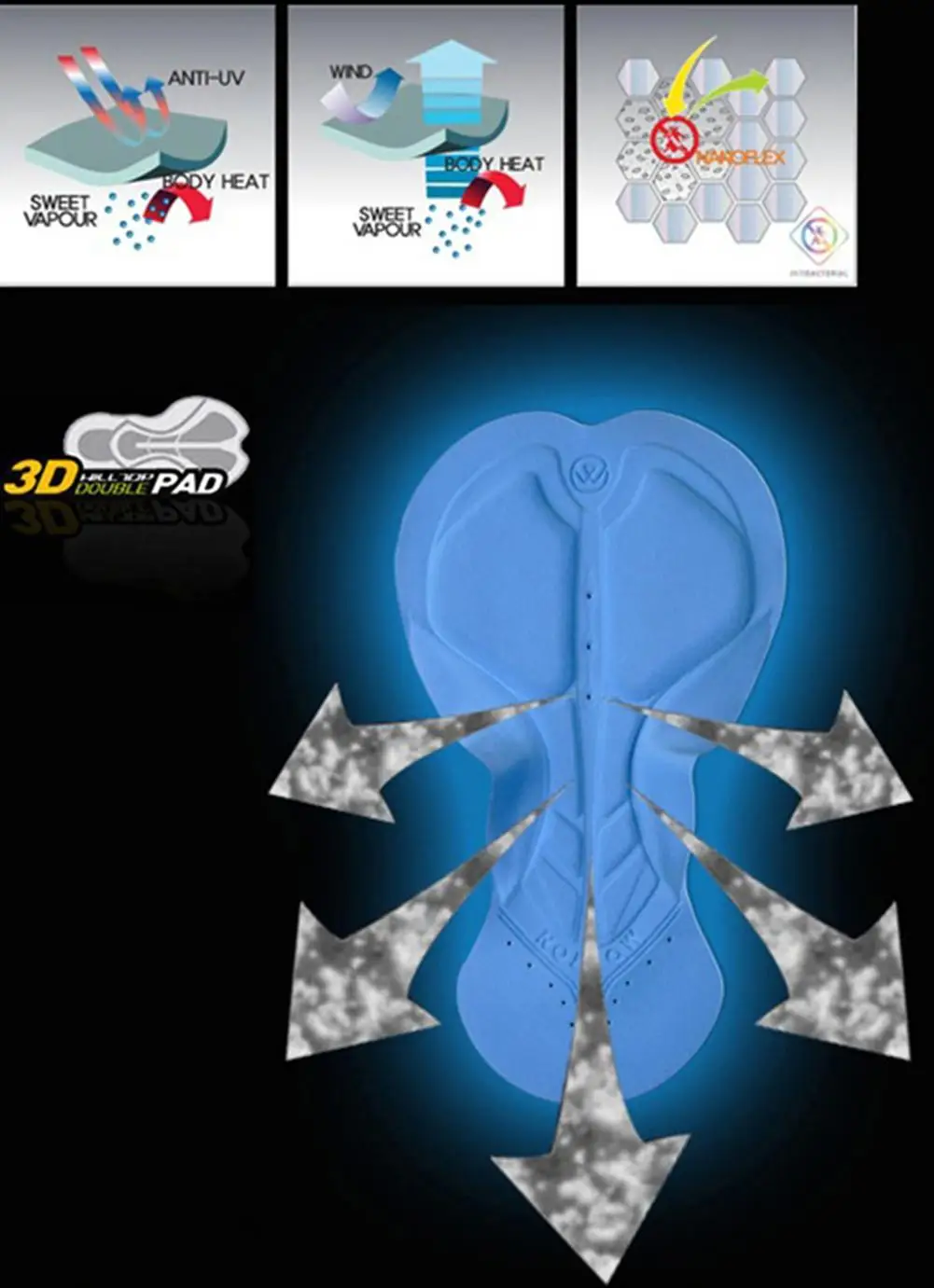 Велосипедное нижнее белье CYCLE ZONE черные стильные гелевые шорты с 3D подкладкой для