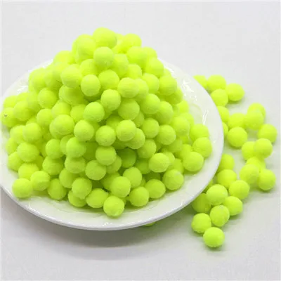 30 bright yellow Помпонами, пышные миниюбки мягкий помпон 10/15/20/25 мм Помпоном Мяч ручной работы для детей игрушки свадебный Декор DIY товары для шитья и рукоделия 100 шт - Цвет: 30 bright yellow