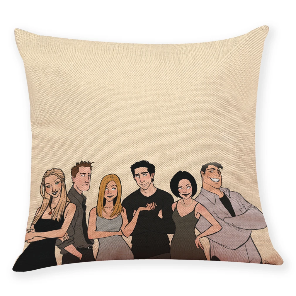 Декоративная наволочка с надписью Friends на новый год украшение для дома Рождество