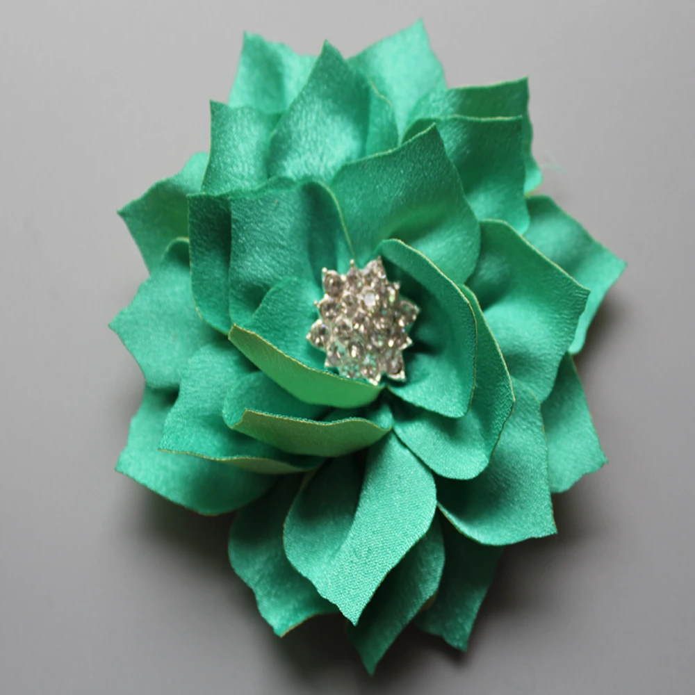 Оптовая продажа Роскошные 3 15 ''Многослойные угловые цветы с чешским