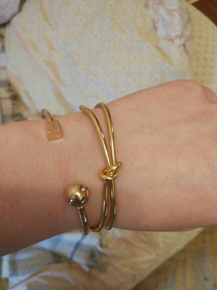 Простой ручной работы модный Открытый браслет регулируемый трендовый Ювелирный Браслет-манжета и браслеты для женщин Rock Bijoux