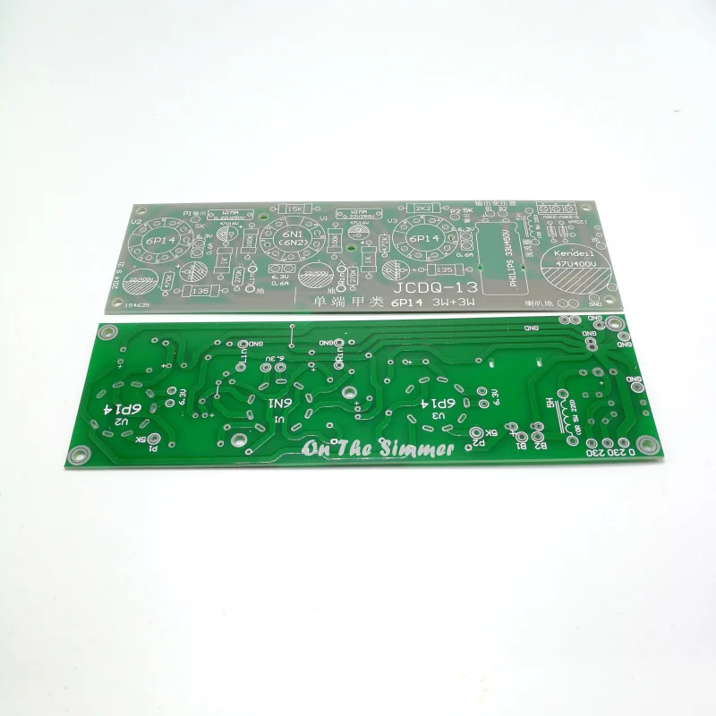 

JCDQ13K classic 6P14 stereo amplifier empty board 1 6N1 and only 2 6P14 work together