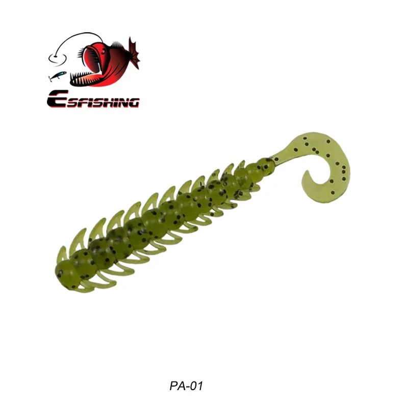 PA01 Esfishing,, мягкие приманки, рок Bugsy, 70 мм, 12 шт., приманки для ловли карпа, окунь, зунд, щука, приманка для ловли на крючок, зимняя рыба - Цвет: PA01