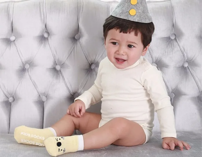 Очаровательные носки для маленьких девочек Детские хлопковые белого и розового