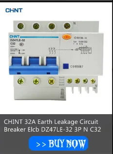 CHINT автоматический выключатель DZ47LE-32 2P C16 230 В 16A защита от утечки