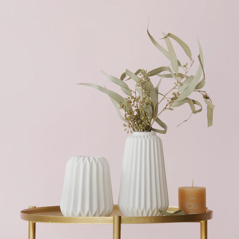 Набор из 2 штук ваза для оригами матовая керамическая цветов Элегантная