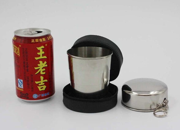 1 шт. телескопическая чашка из нержавеющей стали 304 250 мл JZ 1133|telescopic cup|stainless steel cupsteel