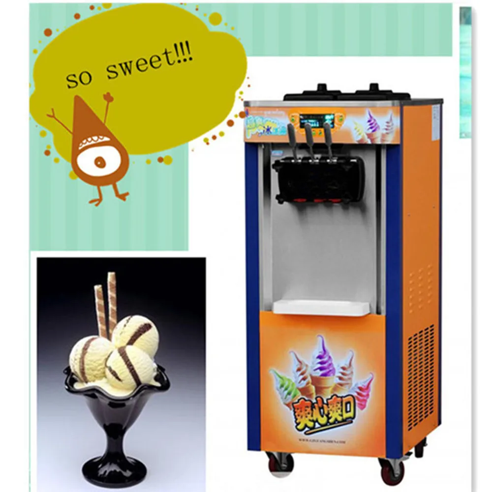 Аппарат для приготовления мороженого 1800 Вт 3 вкуса 220 В|soft ice cream machine|cream machineice machine |