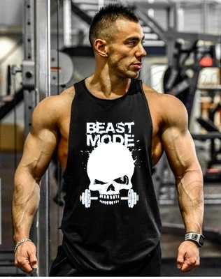 Бренд Skull Beast Gyms безрукавка майка для бодибилдинга спортзала спортивный жилет