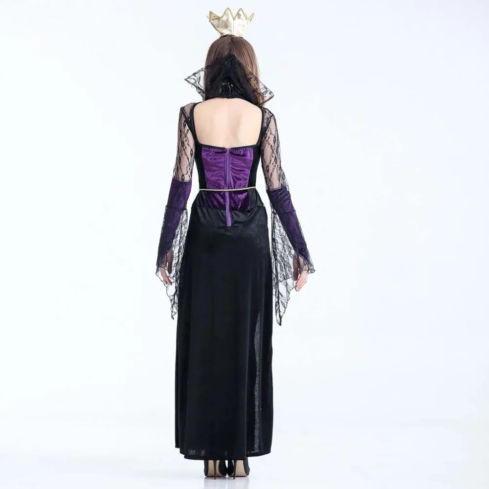 

VASHEJIANG Deluxe Womens Royal Queen Elite Costume Women Halloween Vampire Costumes Party Long Dress Fairy Tale Costumes