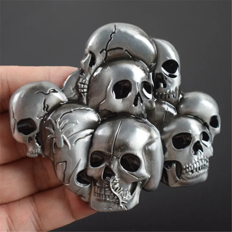 Для женщин Мужская одежда ковбой пряжки ремня Аксессуары Роскошные черепа hallowmas