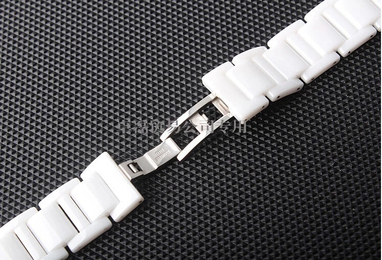 

Watch band watch accessories ceramic white watchband diamond watch general 16mm 18mm 20mm