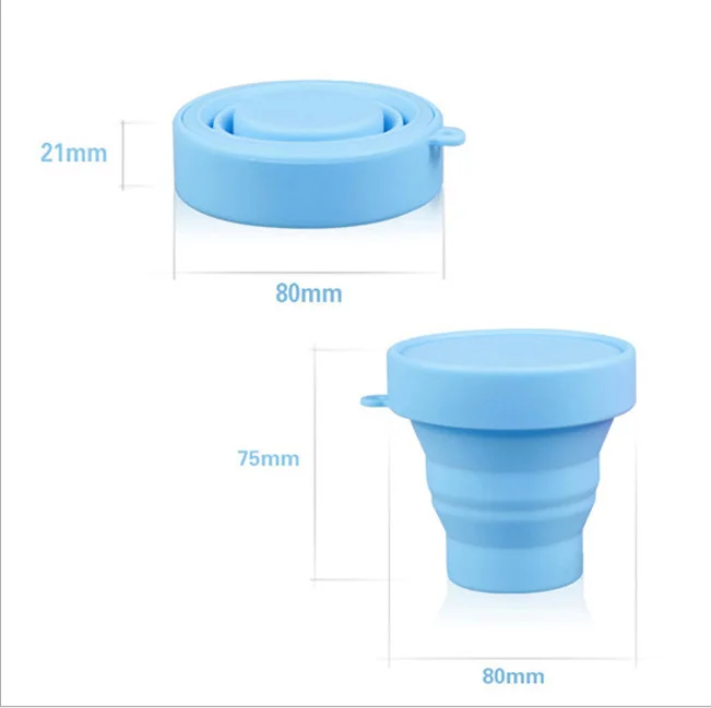 Силиконовая складная чашка телескопическая мягкая для путешествий улицы | Спорт
