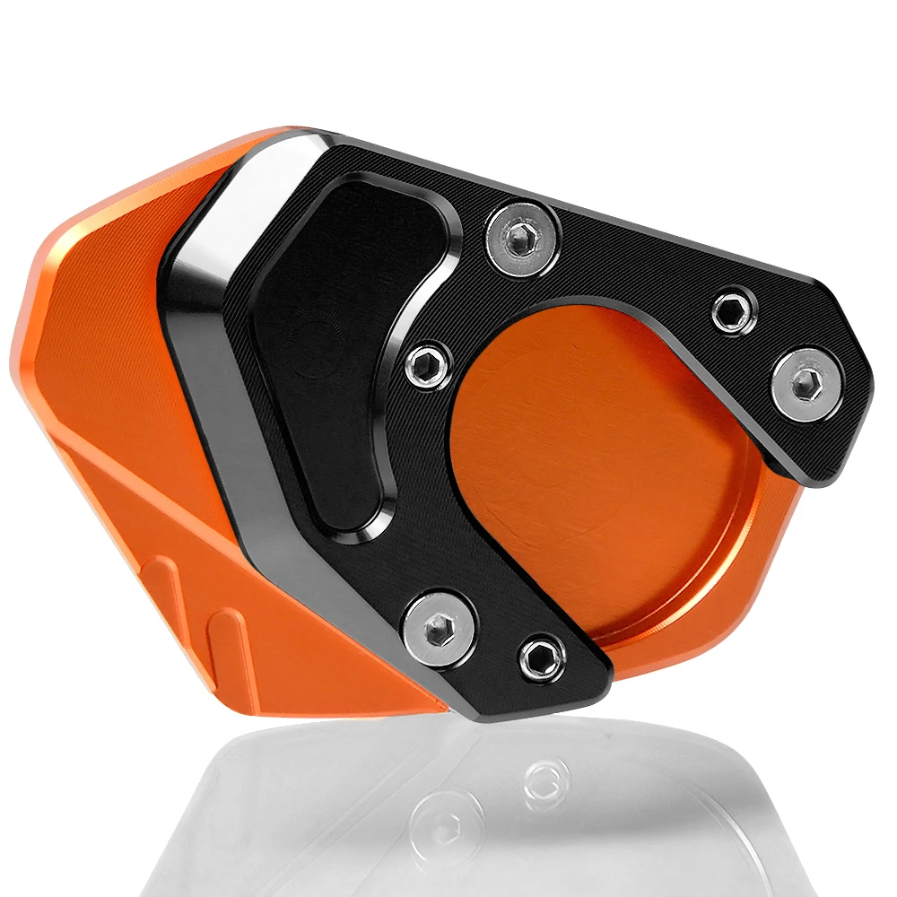 orange black YOWLING мотоциклетные подставки ЧПУ алюминиевая боковая подставка для KTM 690 Duke Enduro SMC 990 Adventure 950/R 990 Supermoto R/T - Цвет: orange black