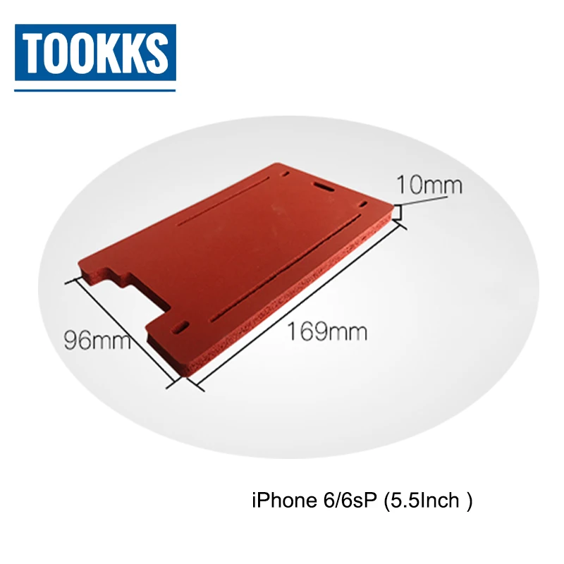 Lamination Mat Silicone Pad For iPhone 5/5S/6/6S/6P/6SP/7/7P Front Glass With Frame Laminating Mold | Инструменты