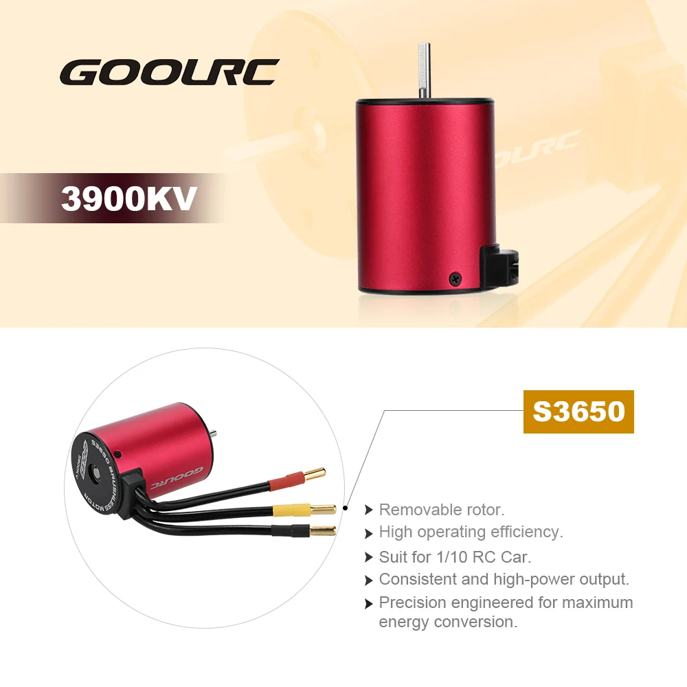 Оригинальный бесщеточный двигатель GoolRC S3650 3900KV 60A ESC и программная карта