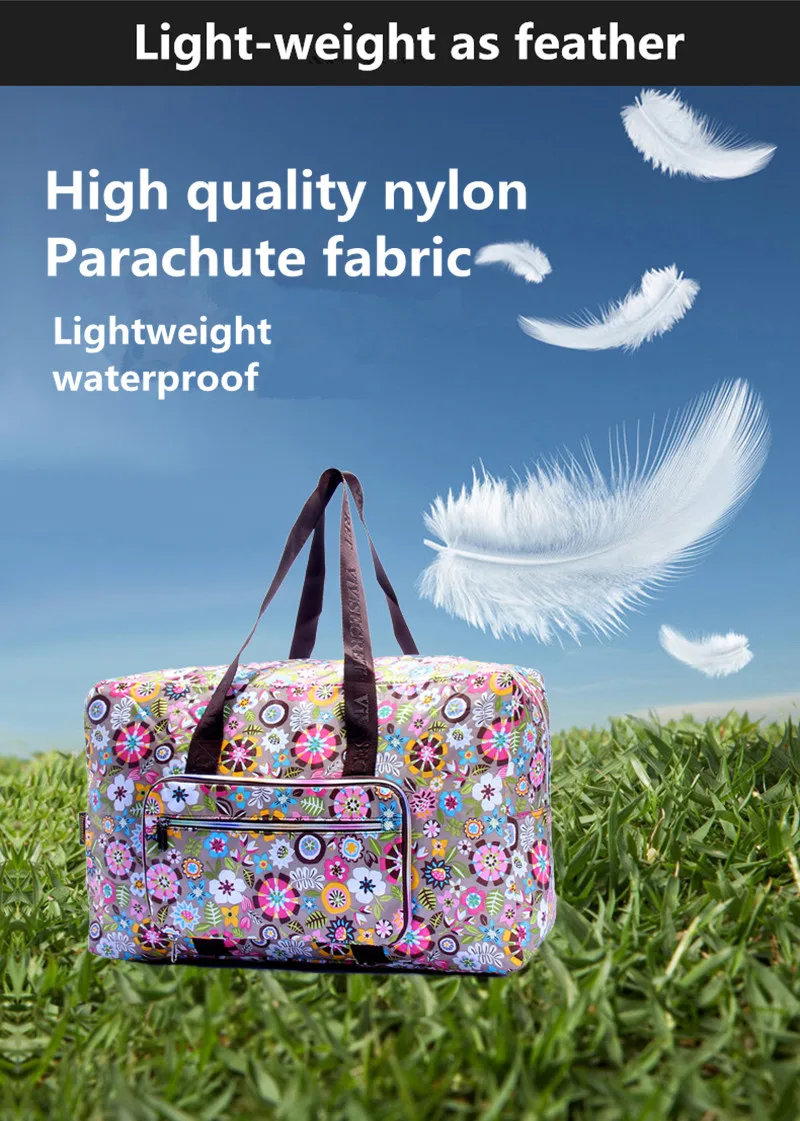 Водонепроницаемый нейлоновый складной портативный вместительный дорожный