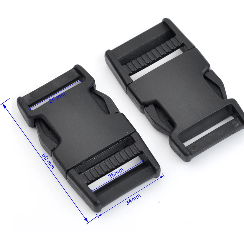 20pcs HLD/M017 25mm 1 дюймовые пластиковые застежки для оформления заднего вида