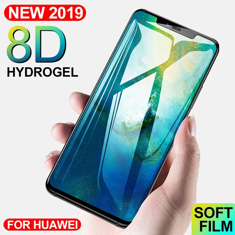 8D мягкая Гидрогелевая пленка для Huawei P30 P20 Pro Mate 20 Lite Защитная Honor 8X 10 9 V20 защитная