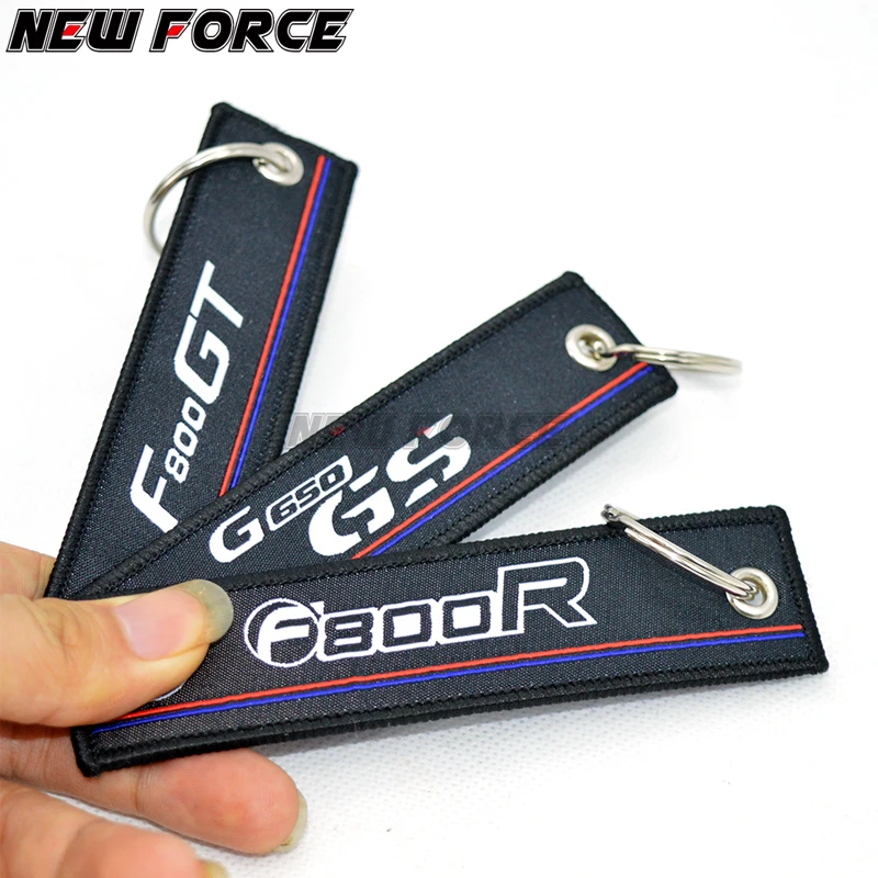 

New Arrival Embroidery Key Holder Chain Collection Keychain for BMW F800R F800 R F 800R Motorcycle Badge Keyring