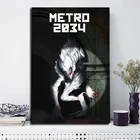 Игровые плакаты Metro 2034, Картина на холсте, картина с последсветильник, редукс на паровой печати на стене, картина для гостиной, домашний декор