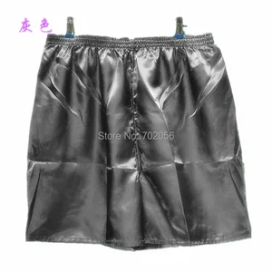 Однотонные мужские шелковые шорты, пляжные шорты, боксеры, домашняя одежда, шорты #3801