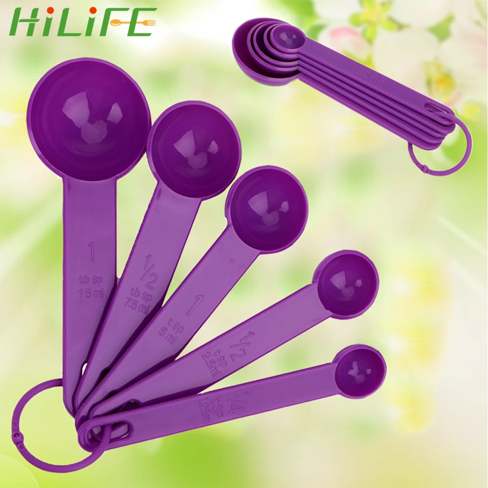 HILIFE инструмент для выпечки кофе чая 5 шт./компл. пластиковая мерная ложка кухонные