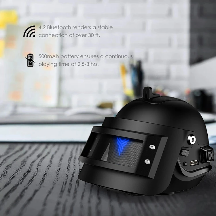 Bluetooth аудио новый креативный подарок трехуровневый шлем 98 K cannon тяжелый сабвуфер
