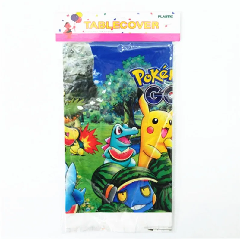Одноразовая Пластиковая скатерть pokemon party 108*180 см счастливые предметы для