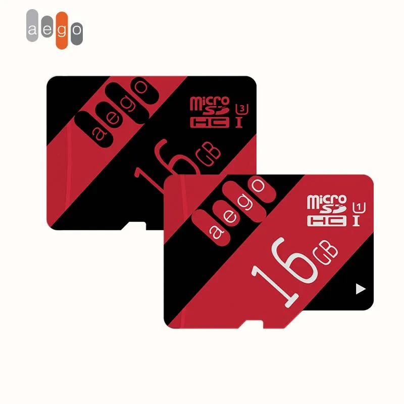 Карта флэш памяти AEGO Trans карта micro SD класса 10 16 ГБ с адаптером для карт (U1) / UHS I