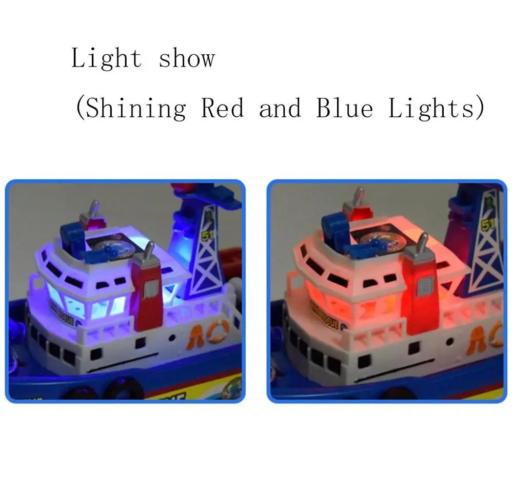 Скоростная музыкальная легкая лодка электрическая модель морского спасателя