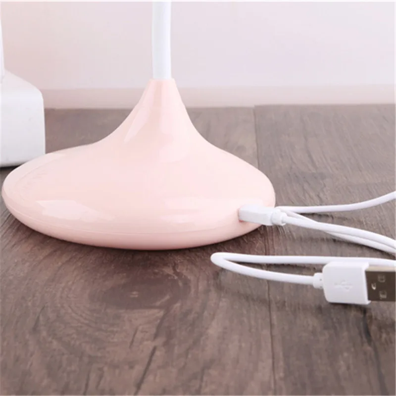 LED Night Light Kids Bedroom Flexible Adjustable Portable Reading Desk Lamp USB Charger Lights for Children 4 Colors | Освещение