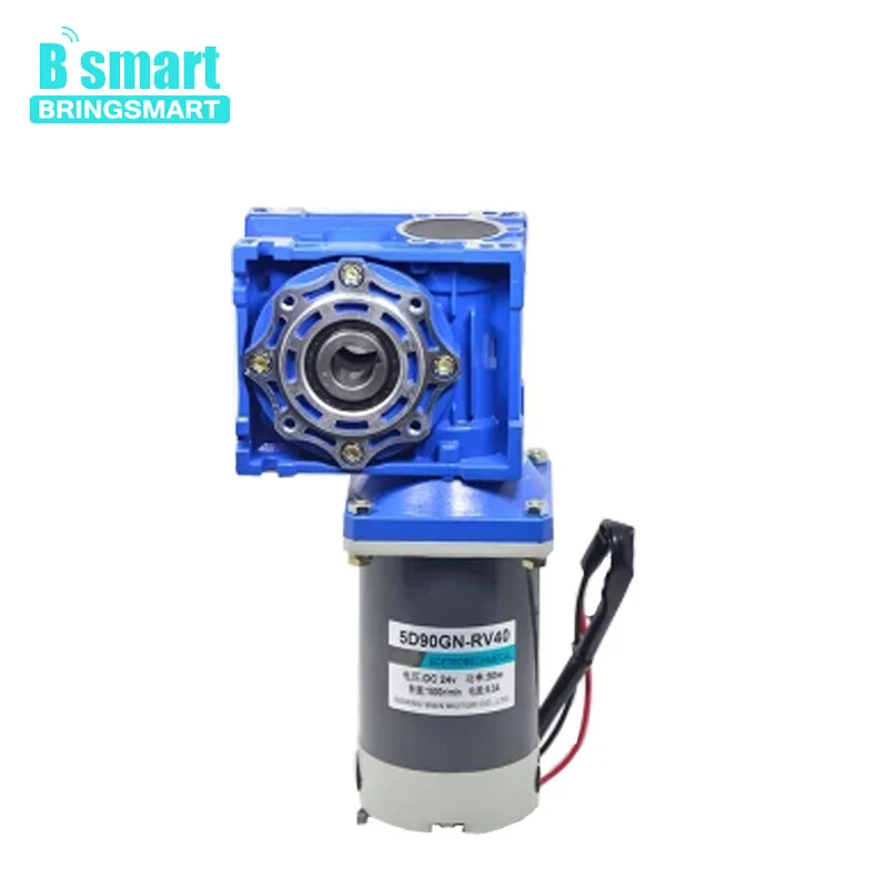 Фото Bringsmart DC RV40 Червячная Шестерня самоблокирующийся мотор редуктор 90 Вт контроль Bringsmart DC RV40 Червячная Шестерня самоблокирующийся мотор редуктор 90 Вт контроль