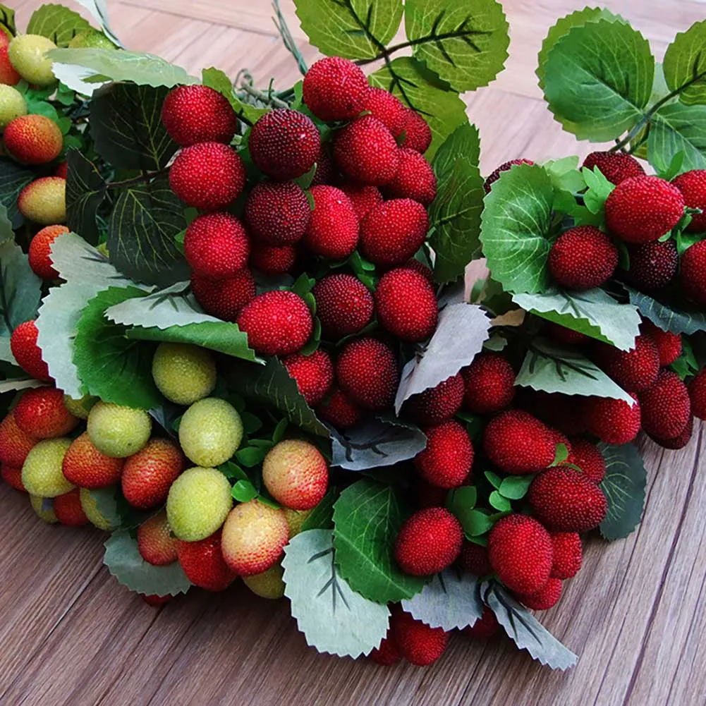 Imitation Waxberry Branch Kitchen Decor Artificial Bridal Bouquet Party Wedding Home | Дом и сад