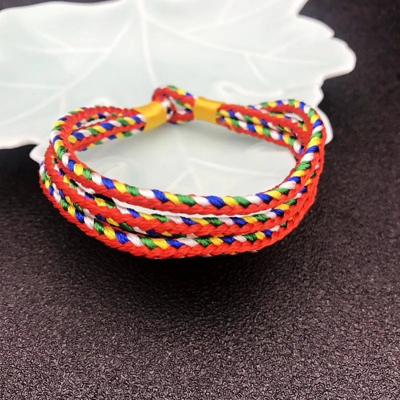 Подвеска на удачу плетеная Красная Нить веревка для мужчин и женщин регулируемые