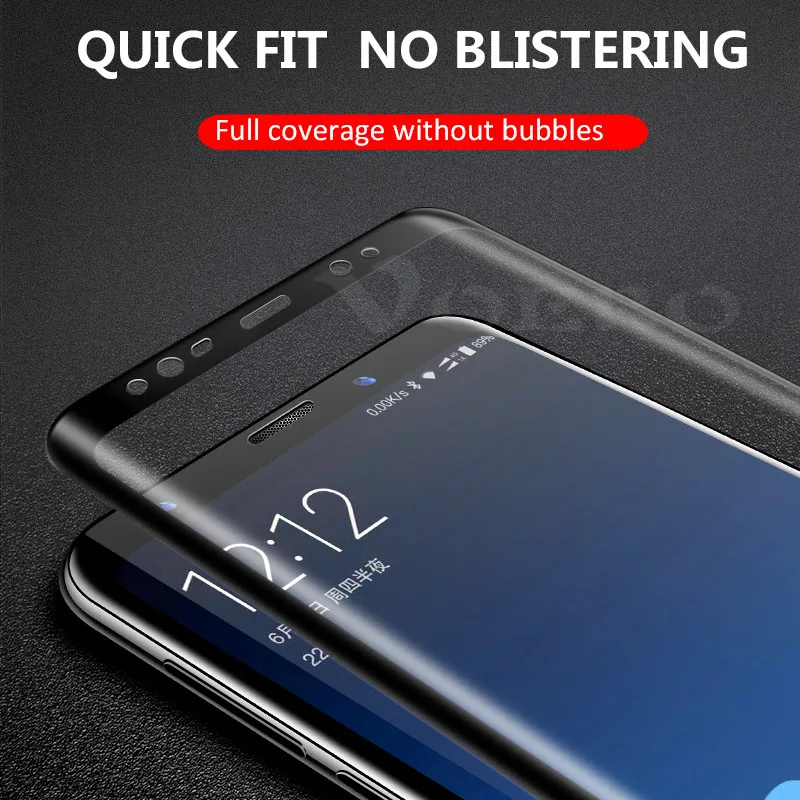 VOERO 6D полное покрытие Экран закаленное Стекло для samsung Galaxy S8 S9 плюс S6 S7 край Защита
